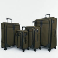 طقم حقائب سفر قماش 4 قطع فاخر بني