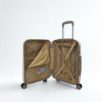 طقم حقائب سفر 5 قطع لون بيج ذهبي