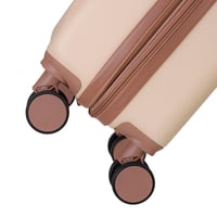 طقم حقائب سفر 4 قطع لون بيج روز