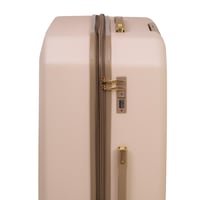 طقم حقائب سفر 7 قطع لون بيج ذهبي