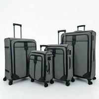 طقم حقائب سفر قماش 4 قطع فاخر رمادي