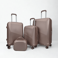 طقم حقائب سفر 5 قطع لون روز