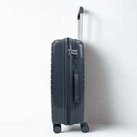 طقم حقائب سفر 3 قطع ضد الكسر رصاصي غامق