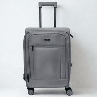 طقم حقائب سفر قماش 4 قطع فاخر رمادي