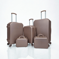 طقم حقائب سفر 5 قطع لون روز