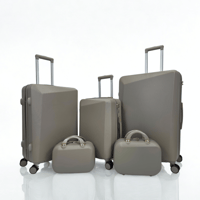 طقم حقائب سفر 5 قطع لون رمادي زيتوني