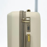 طقم حقائب سفر 5 قطع لون بيج ذهبي