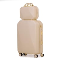 طقم حقائب سفر 4 قطع لون بيج