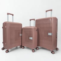 طقم حقائب سفر 3 قطع ضد الكسر روز