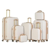 طقم حقائب سفر 7 قطع لون اوف وايت بني