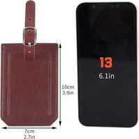 بطاقات الأمتعة المصنوعة من جلد