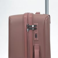 طقم حقائب سفر 3 قطع ضد الكسر وردي غامق