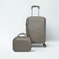 طقم حقائب سفر 5 قطع لون رمادي زيتوني