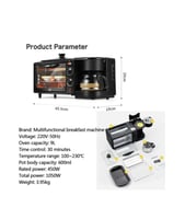 آلة الإفطار متعددة الوظائف , فرن محمول مع ماكينة ص...