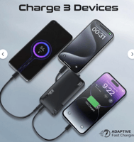 Promate شاحن حائط وبطارية متنقلة فائقة الصغر وسريع...