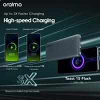 حبتين باور بانك أورايمو توست 15 فلاش USB-C ومنفذين...