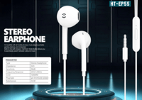 هوتو سماعات أذن ستيريو سلكية EP55، أبيض