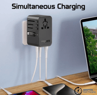 راس دولي ب5 اشكال 70 واط بمنفذ تايب سي و2منفذ يواس...