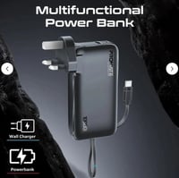 Promate شاحن حائط وبطارية متنقلة فائقة الصغر وسريع...