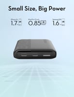 بطارية راف باور بقوة 20 واط بسعة 10000 ملي امبير م...