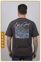 تيشرت اوفر سايز رمادي مكعب بتصميم انيق وطباعة الما...