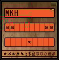 لوحة سيارة المنيوم كبس