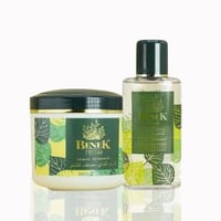 مجموعة الشاي الأخضر للعناية بالشعر