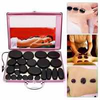 شنطة تسخين احجار مساج 20 قطعة من الأحجار الساخنة