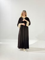 مخمل بني مبطن