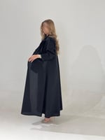 كتان رسمي اسود مع تل