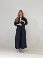 كتان رسمي اسود مع تل