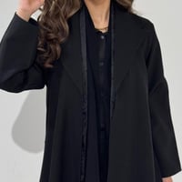 كتان اسود رسمي مع جاكار