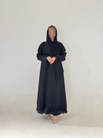 كتان مع تدخيلات شيفون مكسر