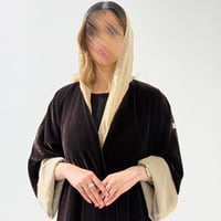 مخمل بني مبطن