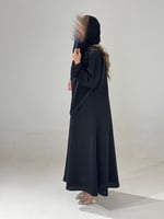 كتان رسمي اسود مع تل