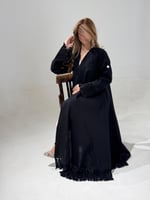 كتان مع تدخيلات شيفون مكسر