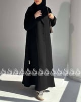 عباية تانيا سوداء كتف