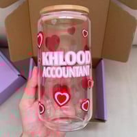 كوب قلوب مع طباعة الاسم