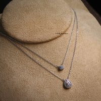 عقد رقبة (شوكر) بتصميم دمعة، فضة عيار 925