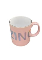 كاسة سيراميك 560مل - وردي