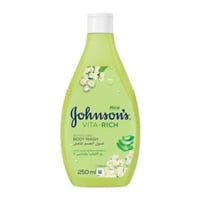 جونسون غسول للجسم بفيتامين اي والالوفيرا , 250 مل