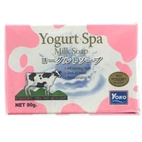 يوكو صابونة حليب مبيض للبشرة 90 جرام وردي