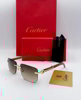 نظارة ماركة كارتير مدرج بني