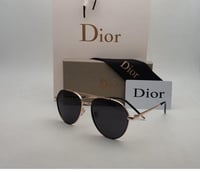 نظارة ديور اسود اطار ذهبي