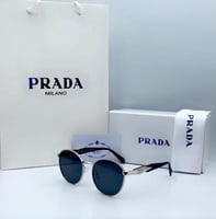 نظارة ماركة برادا اطار فضي