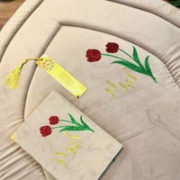 طقم ورد مع الاسم