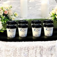 اكواب القهوة ورقية بطباعة (50 حبات)