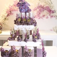 توزيعات الاوركيد 36 قطع مع الفلين