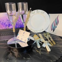 طقم ملكة مع تنسيق جنين القمح