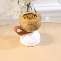 مبخرة تصميم خشب للتوزيعات 12حبات